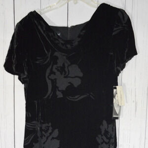 Donna Ricco Long Black Dress Size 8